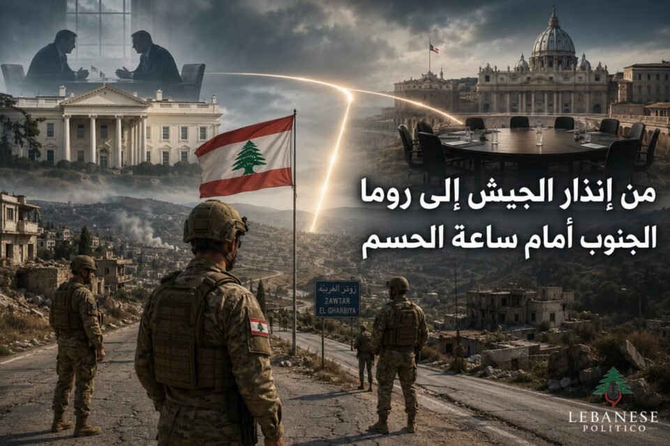 الجنوب أمام ساعة الحسم بين إنذار الجيش اللبناني وجولة روما