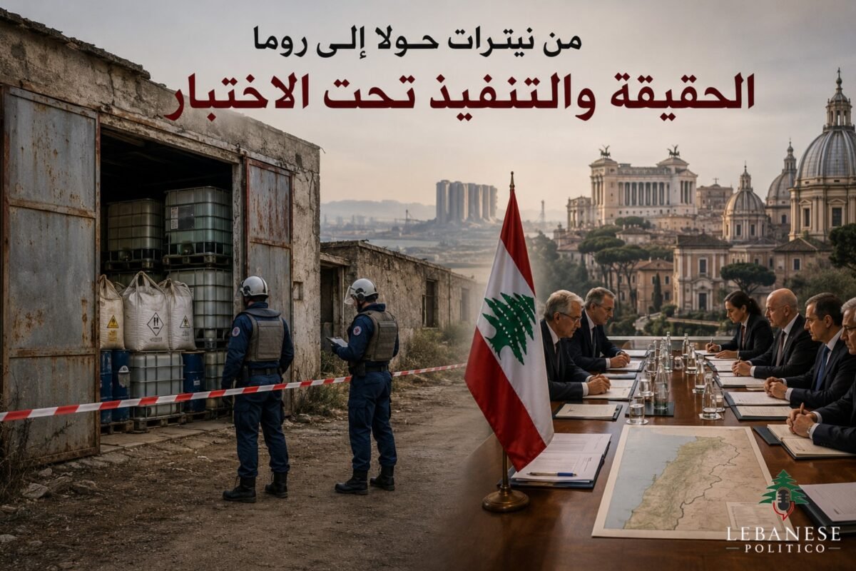 لبنان بين اكتشاف نيترات حولا ومفاوضات روما حول الانسحاب من الجنوب