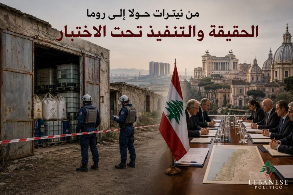 لبنان بين اكتشاف نيترات حولا ومفاوضات روما حول الانسحاب من الجنوب