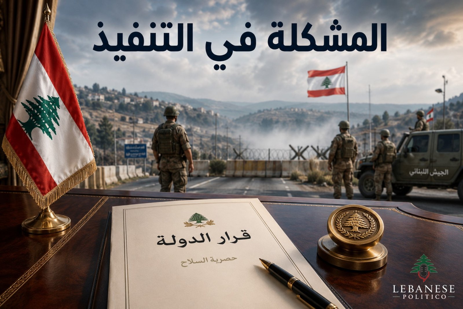حصرية السلاح بيد الدولة اللبنانية وبسط سلطة الجيش على كامل الأراضي