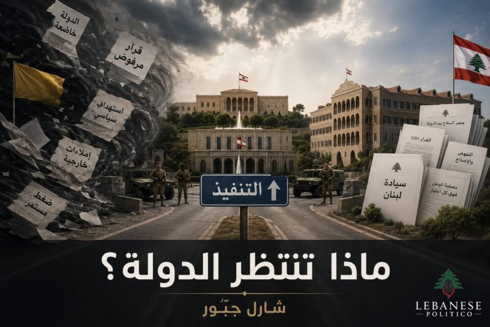 الدولة اللبنانية بين ضغط الفريق الإيراني والمطالبة بتنفيذ حصرية السلاح