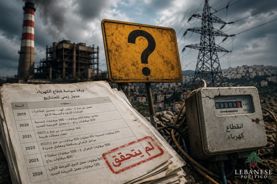 خطط الكهرباء العونية ووعود معامل الطاقة في لبنان
