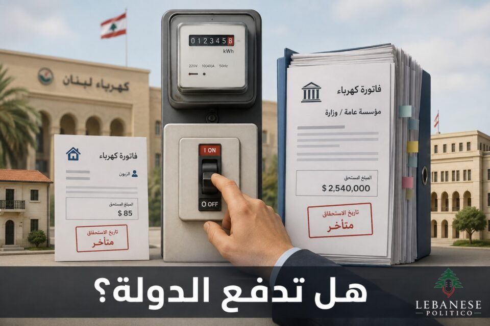 كهرباء لبنان تبدأ قطع التيار عن المؤسسات العامة المتخلّفة
