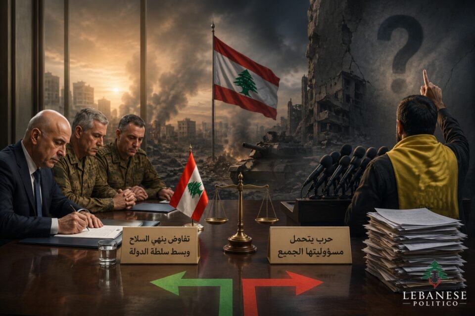 حزب البيانات والتفاوض حول السلاح في لبنان