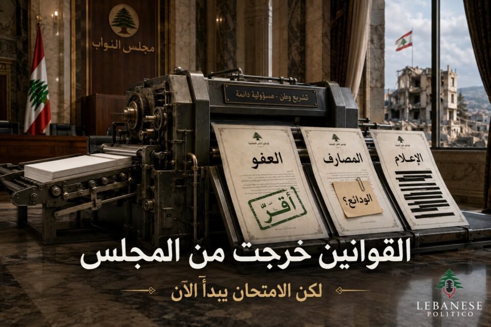 قانون العفو العام بعد إقراره في مجلس النواب وسط أزمة