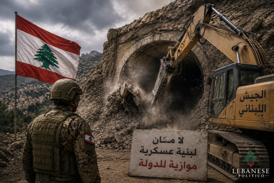 تدمير الأنفاق العسكرية خارج سلطة الدولة