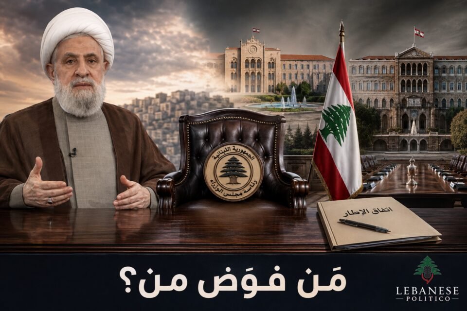 نعيم قاسم من فوّض الحزب أن يحدد للدولة سقف التفاوض