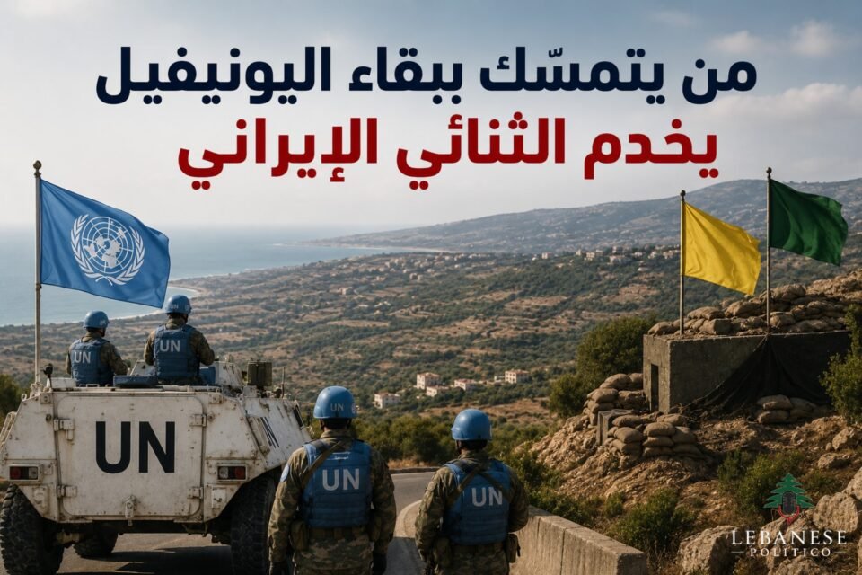 بقاء اليونيفيل في لبنان والثنائي الإيراني والسلاح غير الشرعي