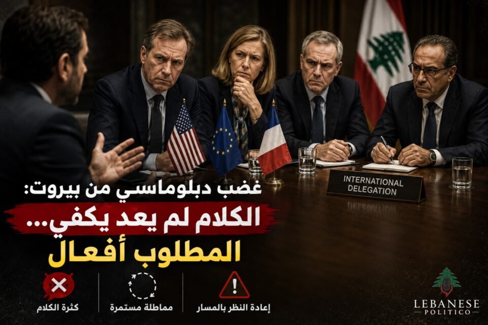 غضب دبلوماسي من بيروت والمطلوب أفعال لا أقوال