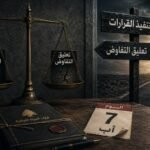 تعليق التفاوض وتنفيذ قرارات الدولة اللبنانية