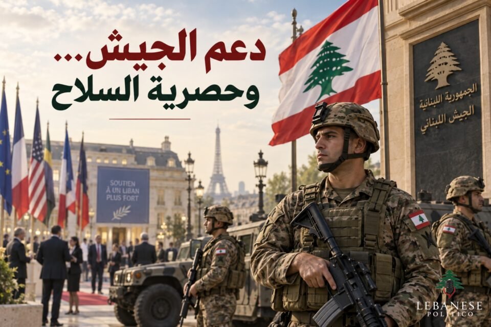 دعم الجيش اللبناني واجتماع باريس وحصرية السلاح بيد الدولة اللبنانية