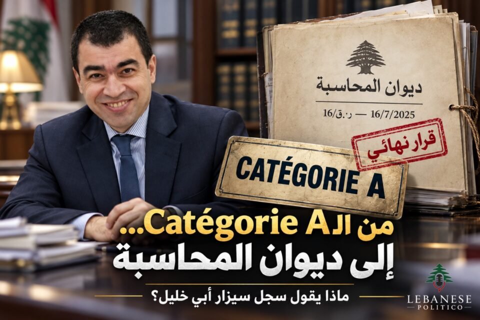 من الـCatégorie A إلى ديوان المحاسبة... ماذا يقول سجل سيزار أبي خليل؟
