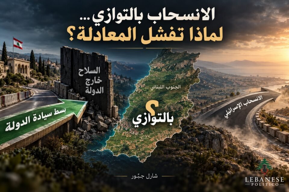 الانسحاب الإسرائيلي ومعادلة التوازي مع بسط سيادة الدولة وحصر السلاح في لبنان