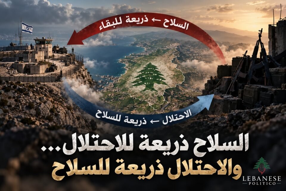 بقاء إسرائيل في الجنوب وربط الانسحاب الإسرائيلي بنزع السلاح وحصره بيد الدولة