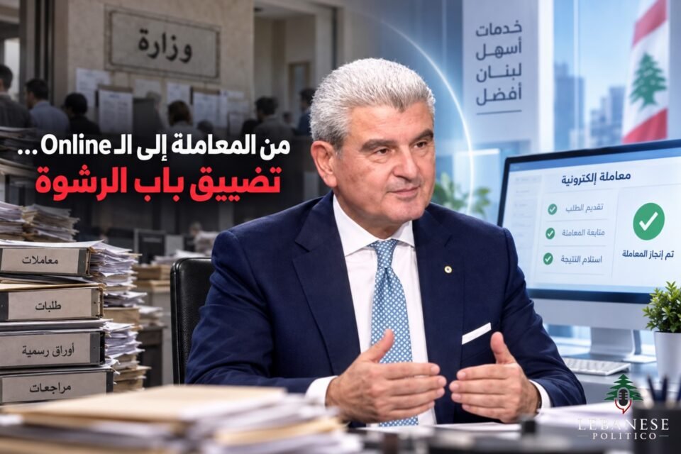 مكننة وزارة الصناعة وخطة الوزير جو عيسى الخوري لتقديم المعاملات إلكترونيًا والحد من فرص الرشوة