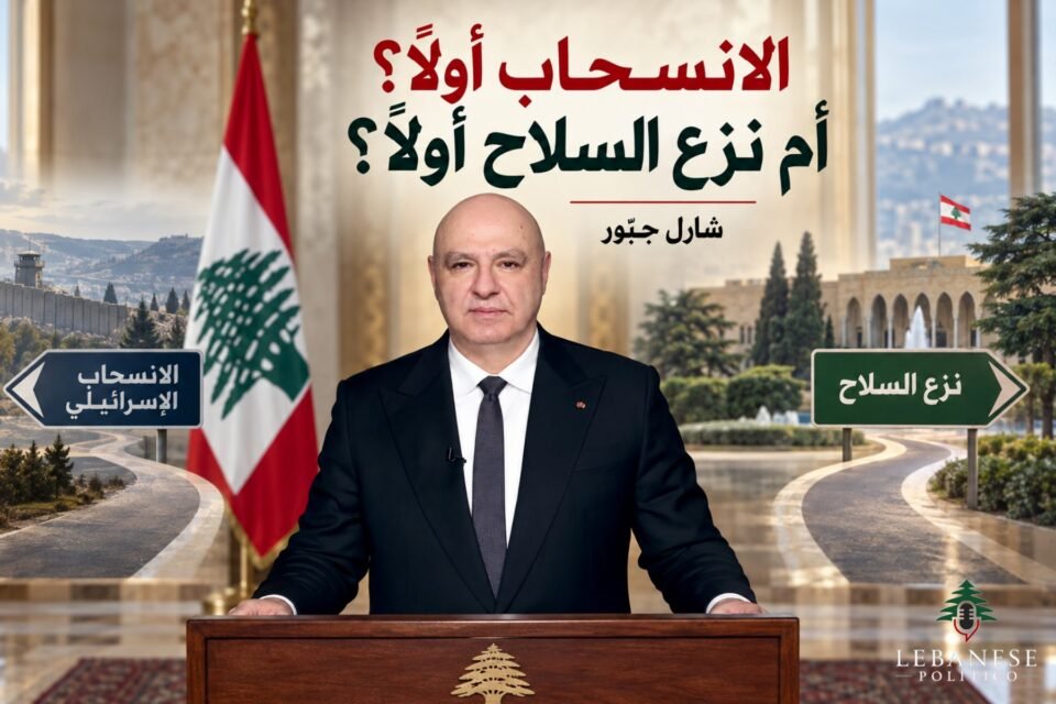 الرئيس جوزاف عون وأولوية نزع السلاح والانسحاب الإسرائيلي في مقال شارل جبّور