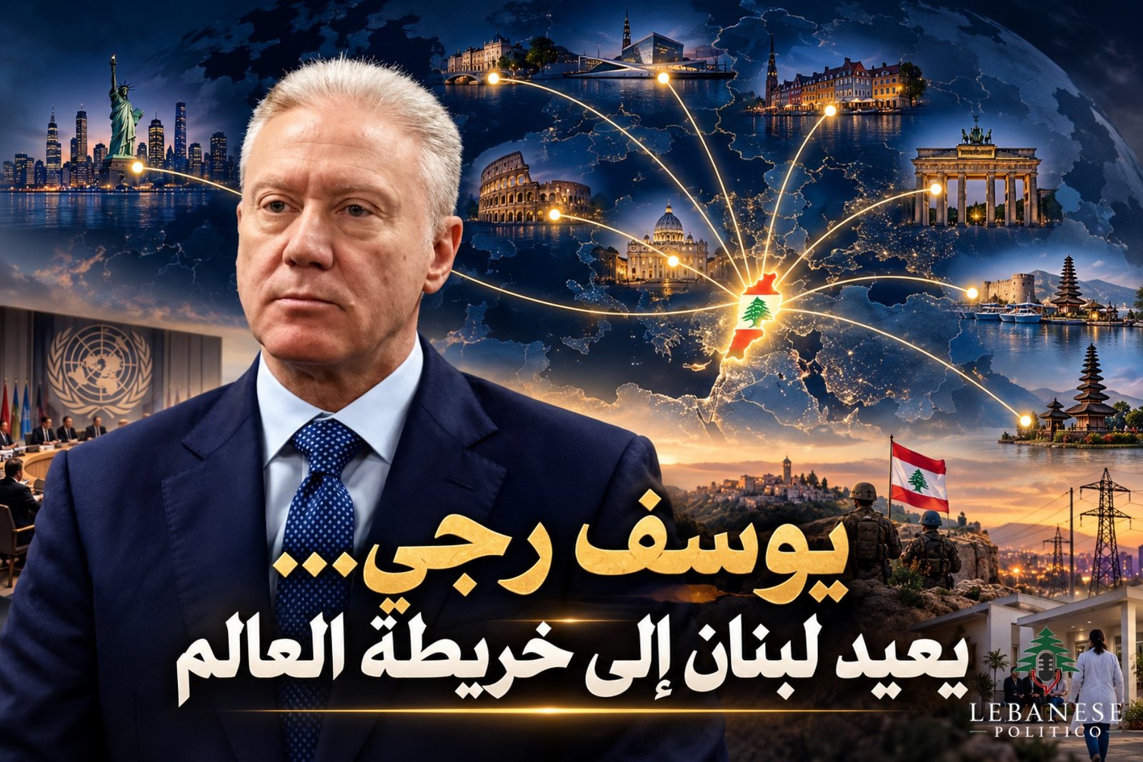 دبلوماسية يوسف رجّي ولقاءاته الدولية في نيويورك لدعم لبنان والجنوب والجيش